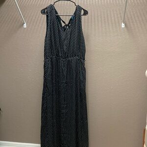 Women's DRAPER JAMES RSVP™ Sleeveless Knot-Waist Maxi Dress XXL